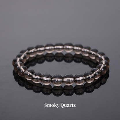 Oriental Buddha Natural Stone Quartz Healing Beads Bracelet