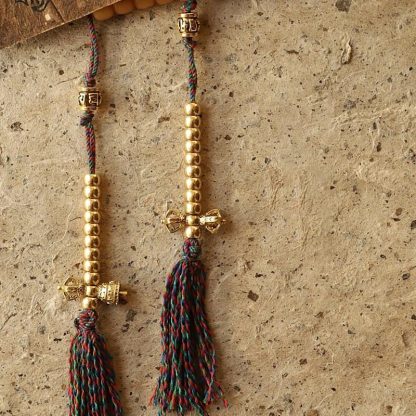Oriental Buddha Tibet 108 Mala Beads Bodhi Seed Bagua Vajra Wealth Bracelet