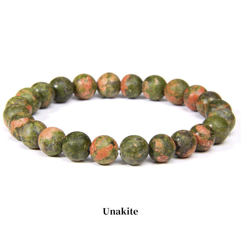 Oriental Buddha Natural Stone Quartz Healing Beads Bracelet