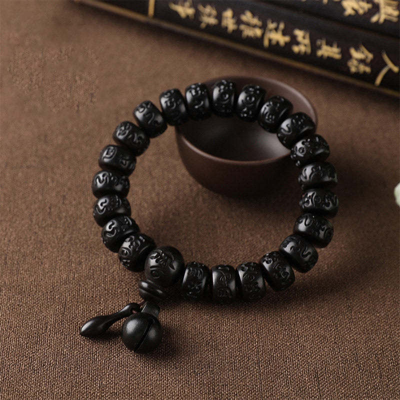 Oriental Buddha Tibetan Lightning Strike Wood Protection Bracelet