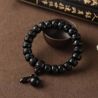 Oriental Buddha Tibetan Lightning Strike Wood Protection Bracelet