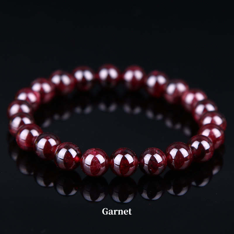 Oriental Buddha Natural Stone Quartz Healing Beads Bracelet
