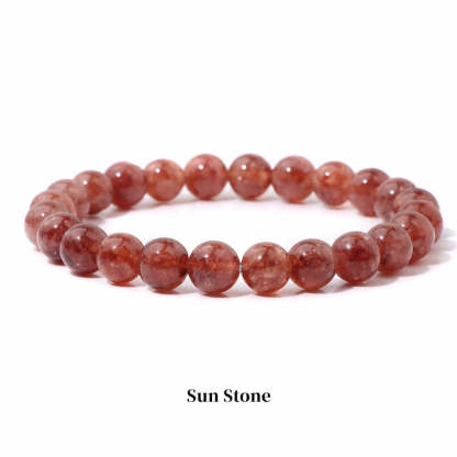 Oriental Buddha Natural Stone Quartz Healing Beads Bracelet