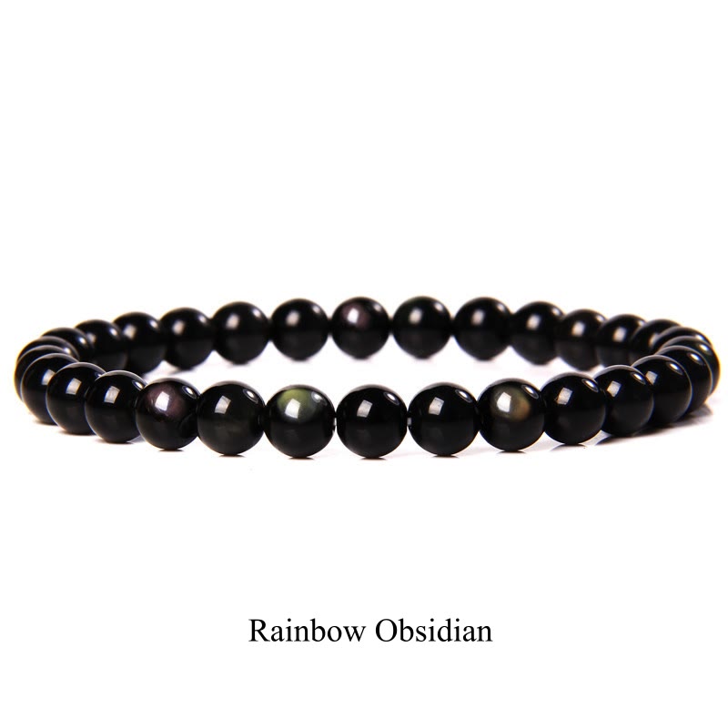 Oriental Buddha Natural Stone Quartz Healing Beads Bracelet