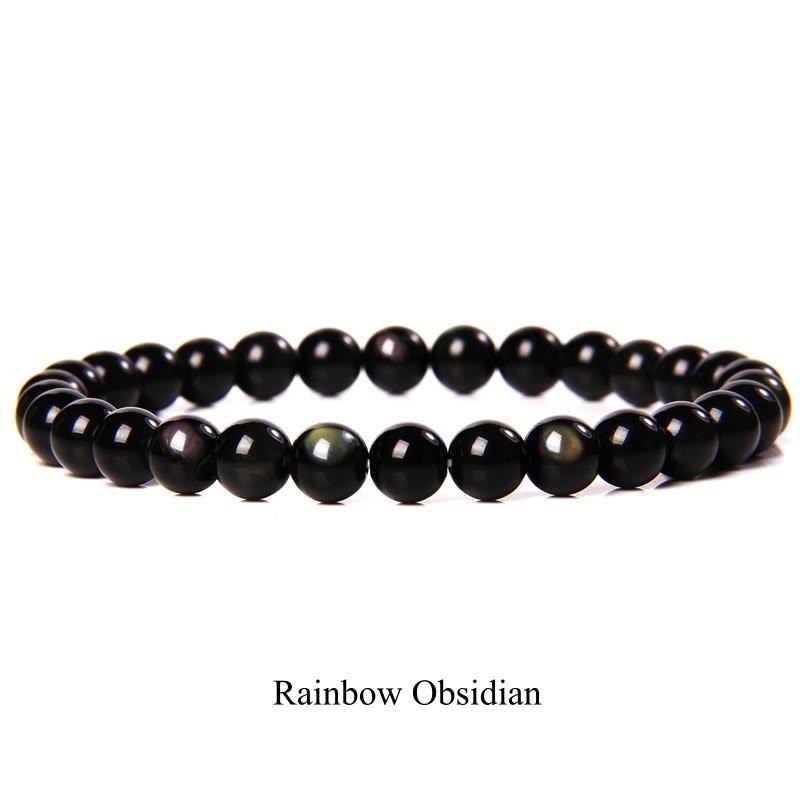 Oriental Buddha Natural Stone Quartz Healing Beads Bracelet