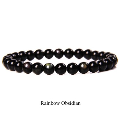 Oriental Buddha Natural Stone Quartz Healing Beads Bracelet