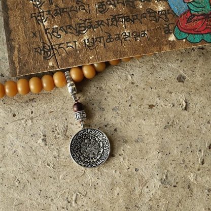 Oriental Buddha Tibet 108 Mala Beads Bodhi Seed Bagua Vajra Wealth Bracelet