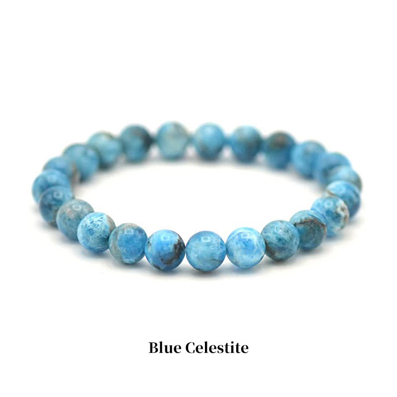 Oriental Buddha Natural Stone Quartz Healing Beads Bracelet