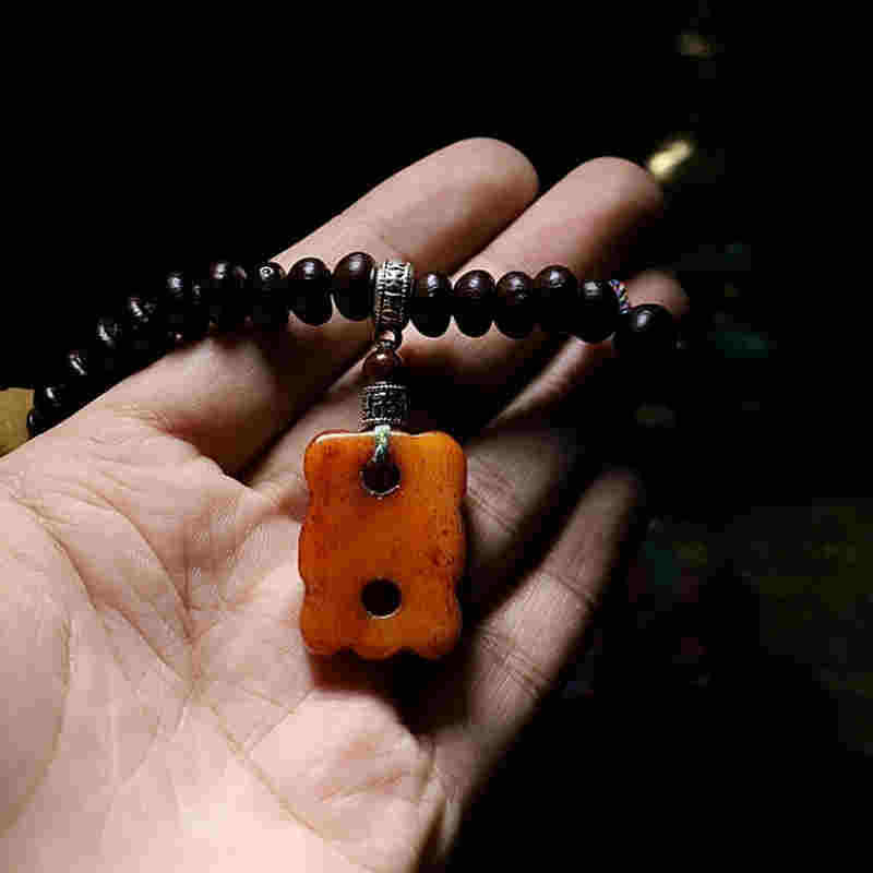 Oriental Buddha Tibet 108 Mala Beads Purple Bodhi Seed Bagua Vajra Auspiciousness Bracelet