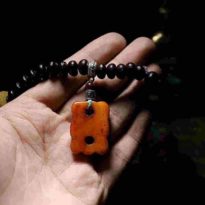 Oriental Buddha Tibet 108 Mala Beads Purple Bodhi Seed Bagua Vajra Auspiciousness Bracelet