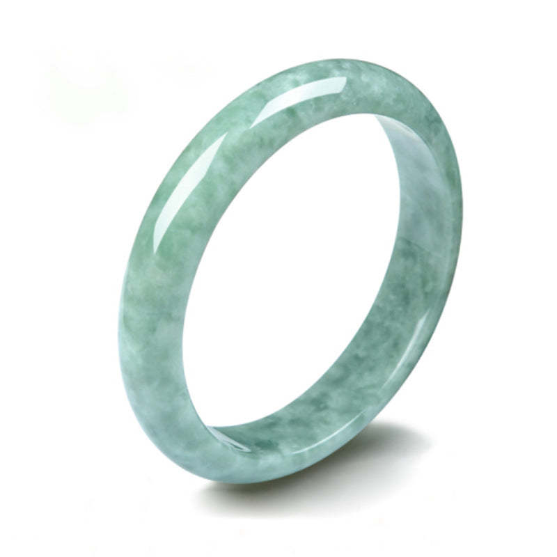 Oriental Buddha Natural Jade Prosperity Bangle Bracelet
