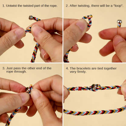 Oriental Buddha Tibet Handmade Five Color Thread Protection Braid String Bracelet