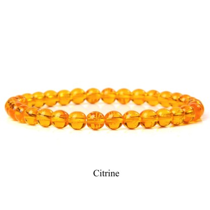 Oriental Buddha Natural Stone Quartz Healing Beads Bracelet
