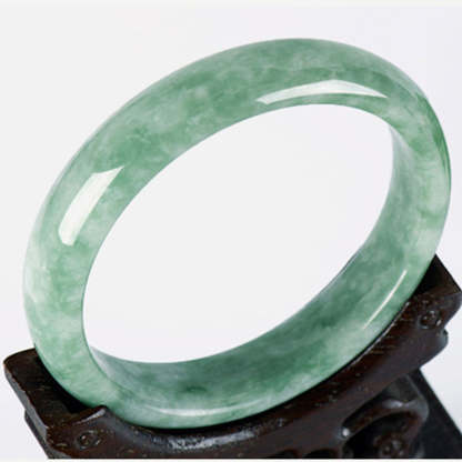 Oriental Buddha Natural Jade Prosperity Bangle Bracelet