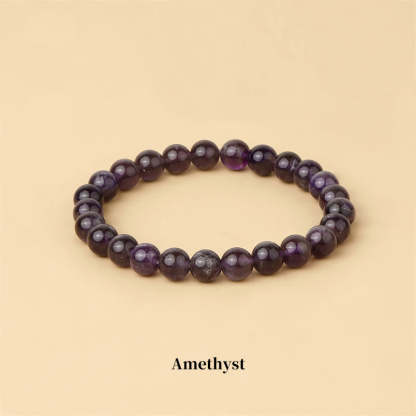 Oriental Buddha Natural Stone Quartz Healing Beads Bracelet