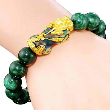 Oriental Buddha FengShui PiXiu Jade Protection Bracelet