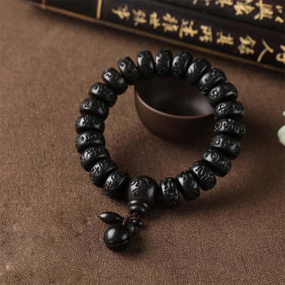 Oriental Buddha Tibetan Lightning Strike Wood Protection Bracelet