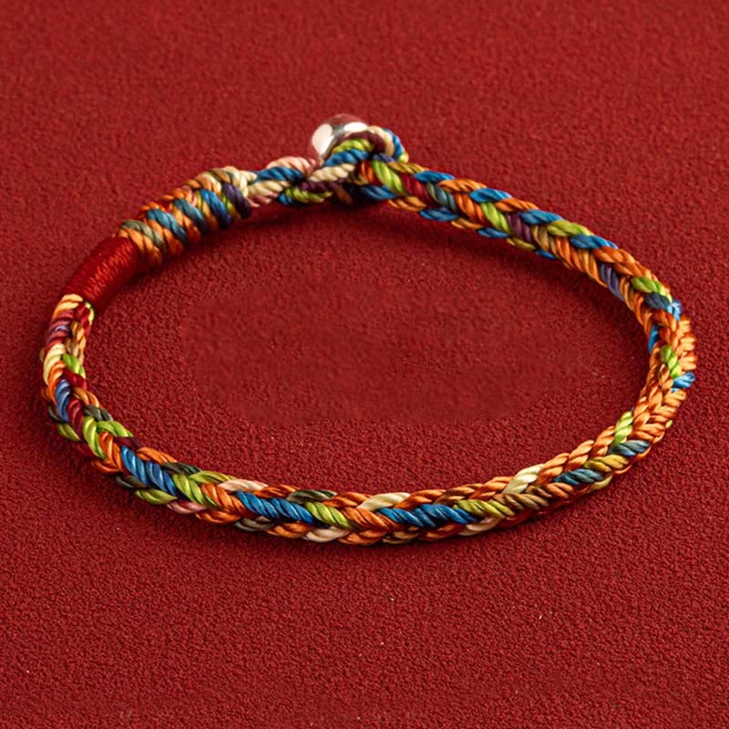Oriental Buddha "May you be healthy and happy" Lucky Multicolored Bracelet