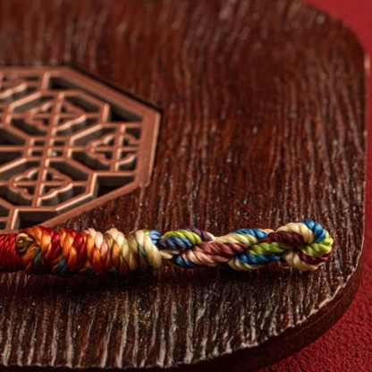 Oriental Buddha "May you be healthy and happy" Lucky Multicolored Bracelet