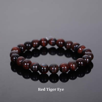 Oriental Buddha Natural Stone Quartz Healing Beads Bracelet