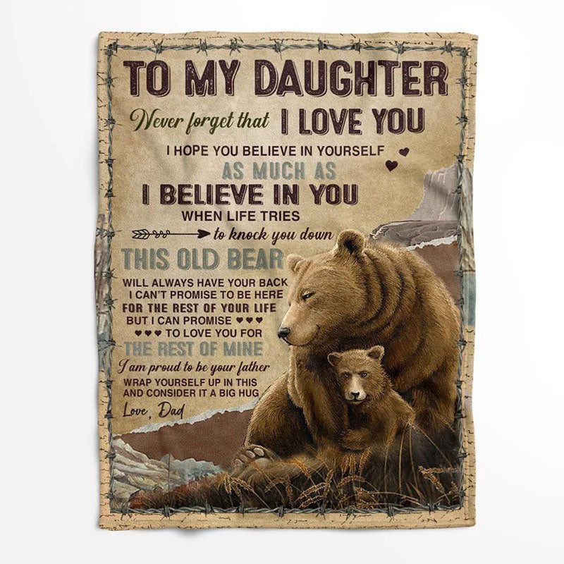 I Believe In You - A932 - Brown Bear Premium Blanket-Jolura