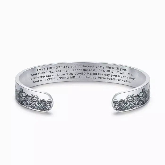 To My Husband in Heaven Memorial Bracelet-Jolura