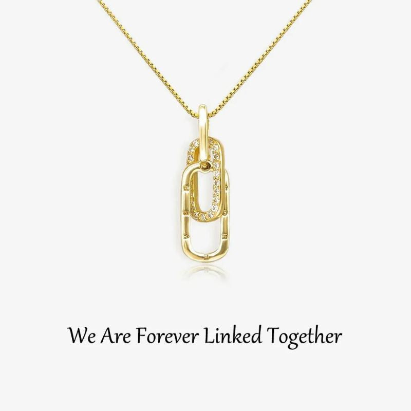 For Unbiological Daughter - S925 Linked Together Necklace-Jolura