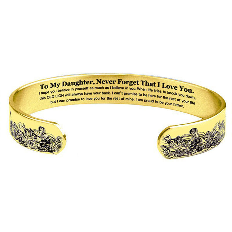 To My Daughter Proud of You Love Dad Bracelet-Jolura