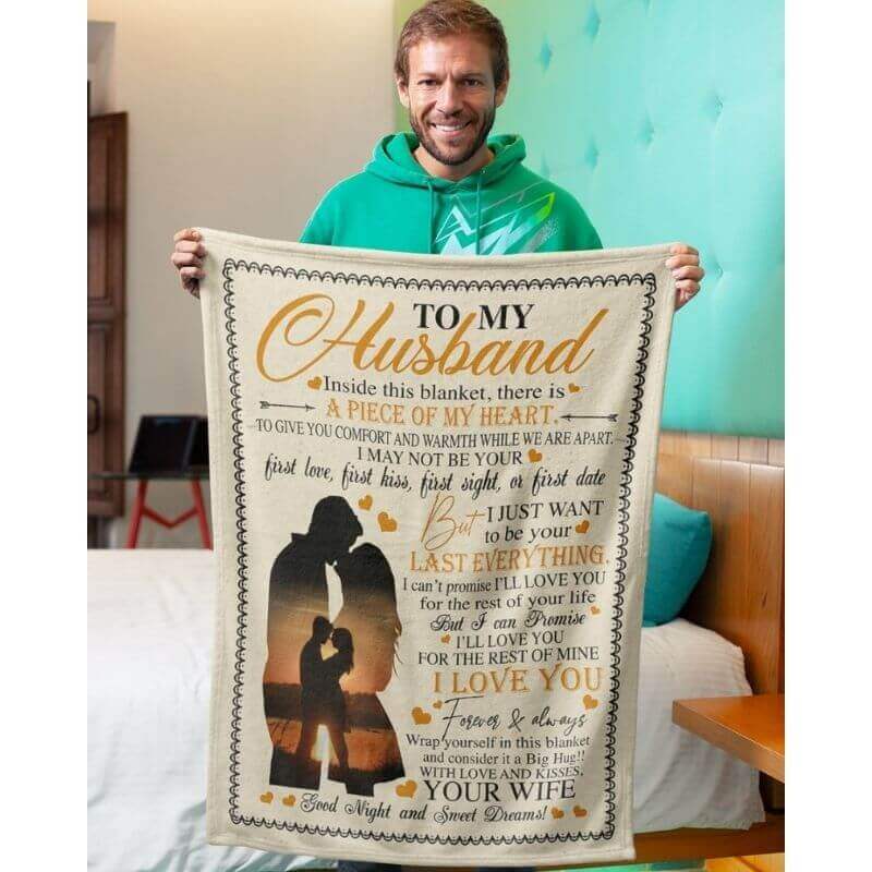 To My Husband - From Wife - A361 - Premium Blanket-Jolura