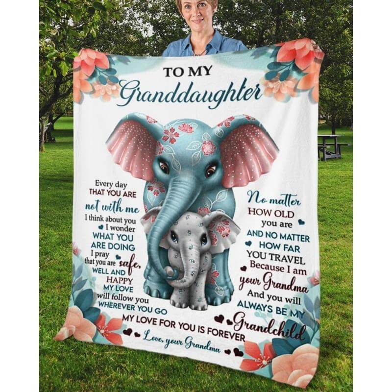 To My Granddaughter - From Grandma - A335 - Premium Blanket-Jolura