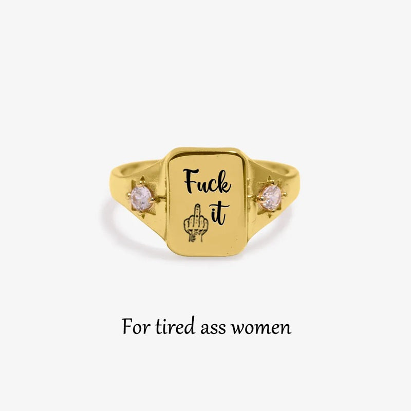 Fuck It Square Ring-Jolura