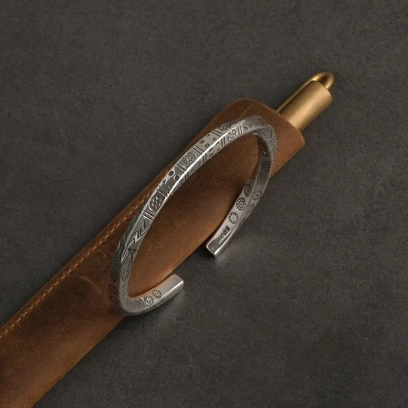 Nordic Silver Viking Bracelet-Jolura