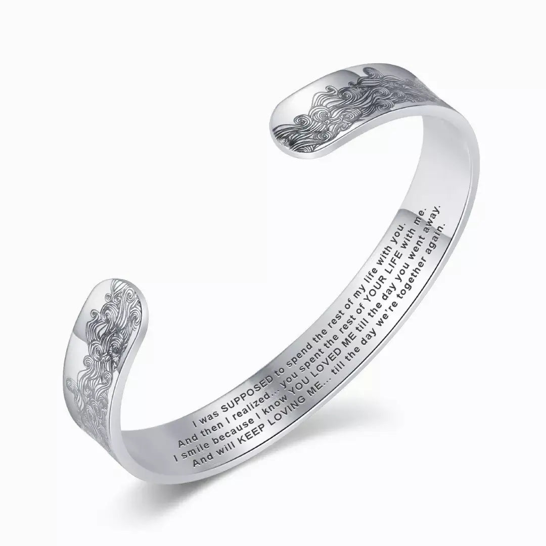 To My Husband in Heaven Memorial Bracelet-Jolura