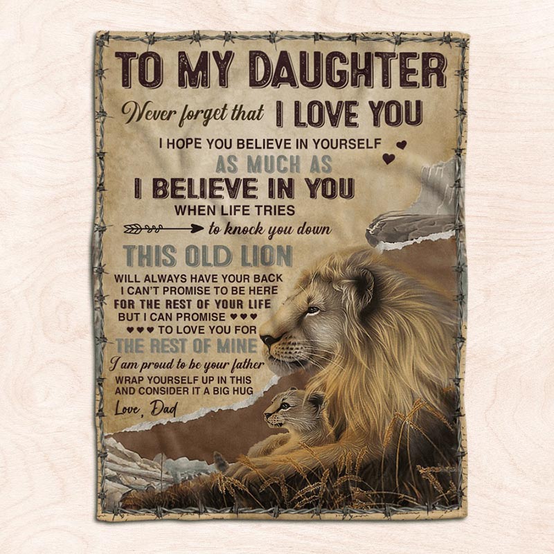 I Believe In You - A933 - Lion Premium Blanket-Jolura