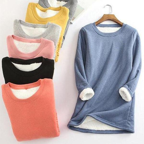 New Casual Cotton Round Neck Solid Sweatshirt & Pants