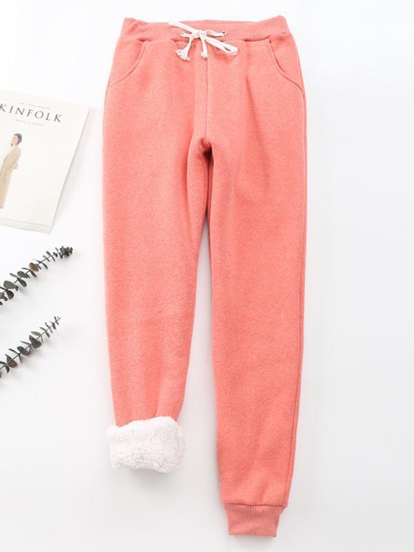 New Casual Cotton Round Neck Solid Sweatshirt & Pants