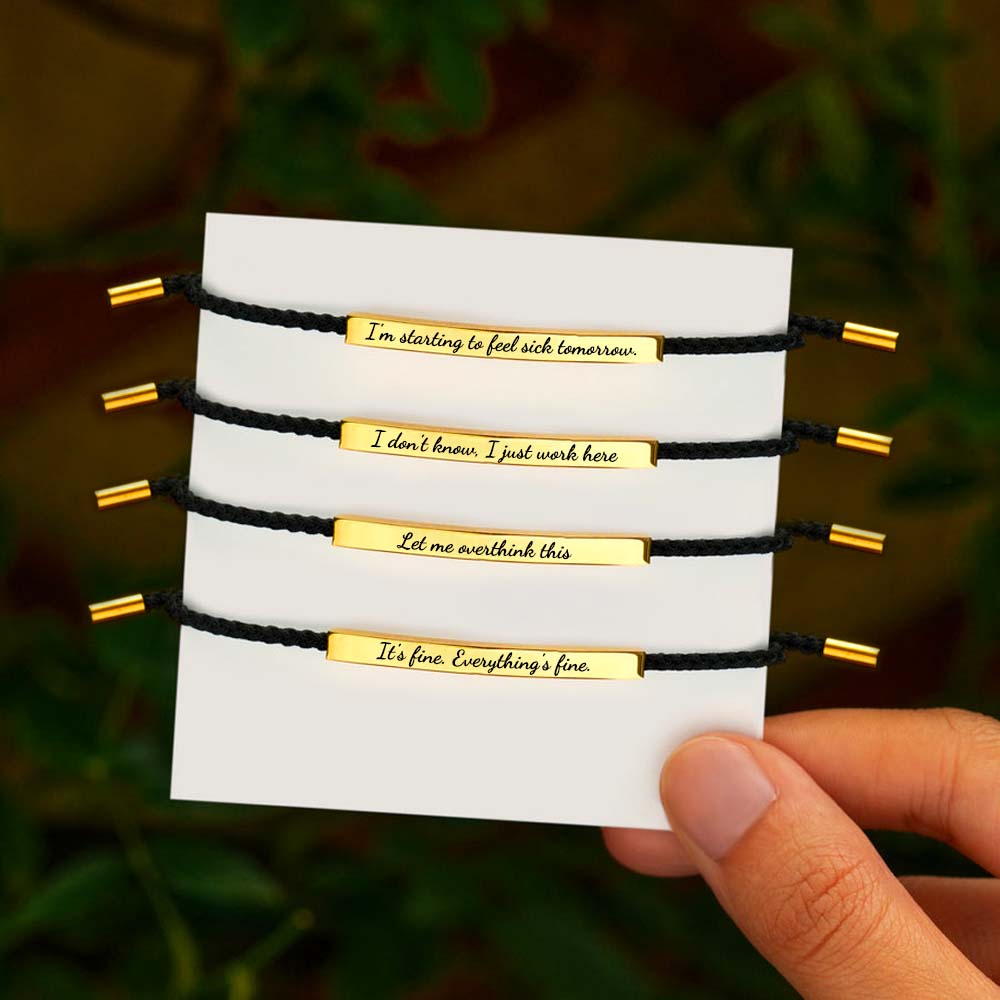 Sarcastic Souls Work Mood Tube Bracelets-Jolura