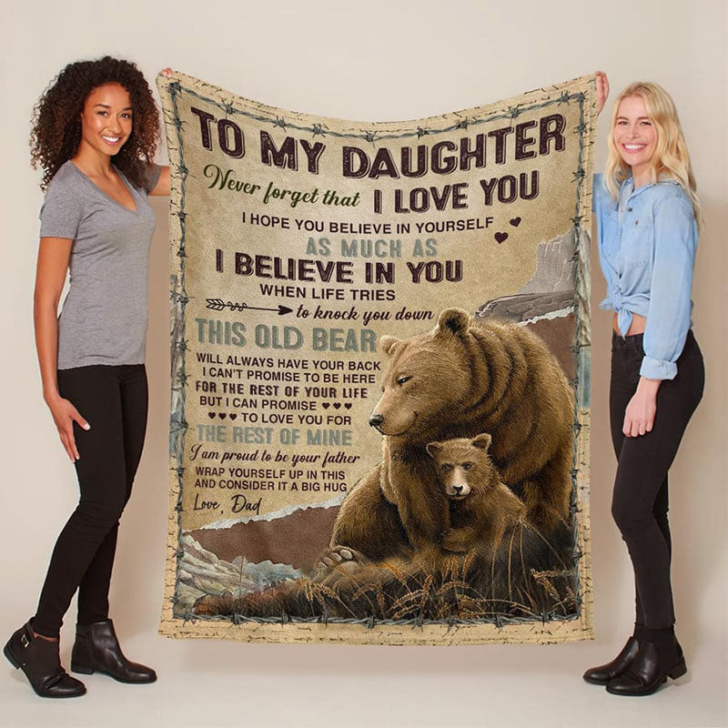 I Believe In You - A932 - Brown Bear Premium Blanket-Jolura