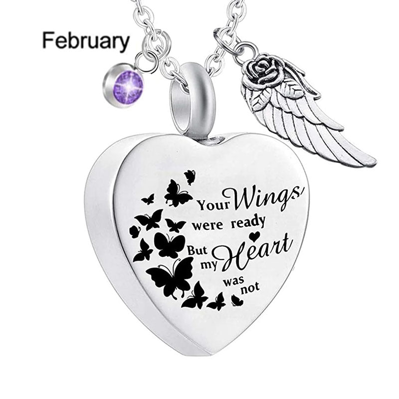 12 Birthstones Urn Necklace for Ashes-Jolura
