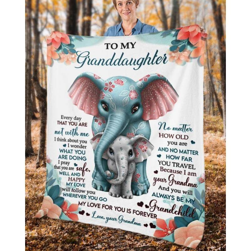 To My Granddaughter - From Grandma - A335 - Premium Blanket-Jolura