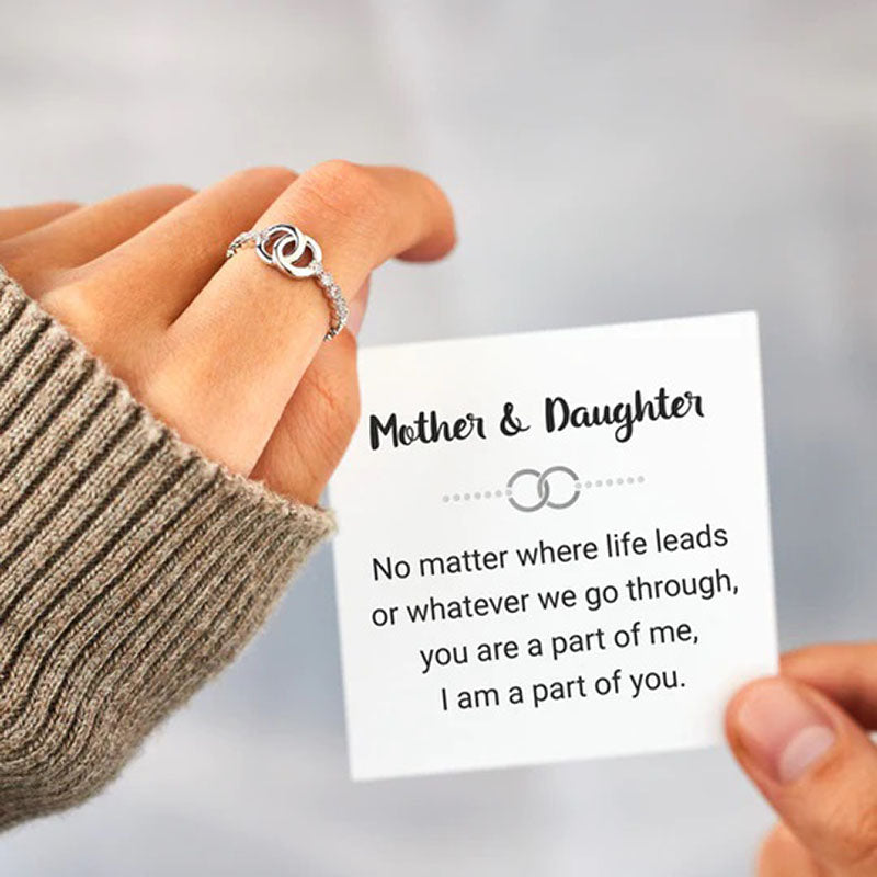 Part Of Each Other Matching Pave Interlocking Ring-Jolura