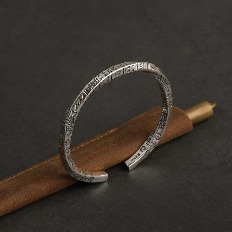 Nordic Silver Viking Bracelet-Jolura