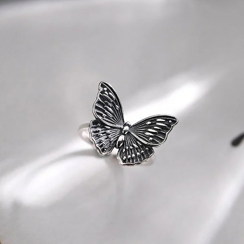 🦋 Sterling Silver Vintage Butterfly Ring-Jolura