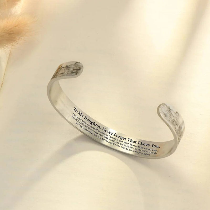 To My Daughter Proud of You Love Dad Bracelet-Jolura