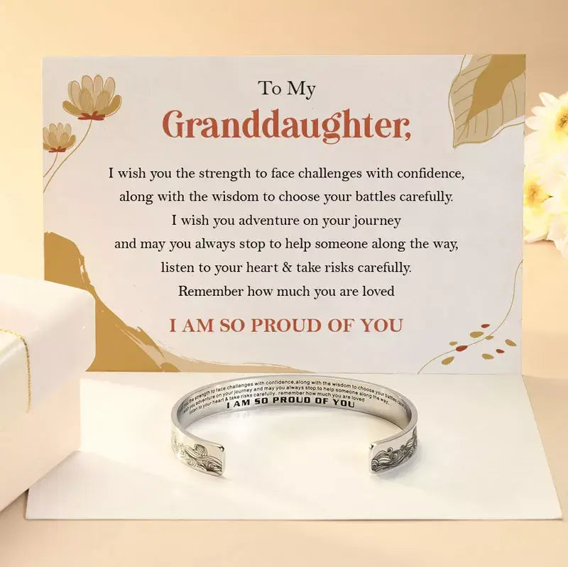To My Granddaughter - I am So Proud of You Bracelet-Jolura