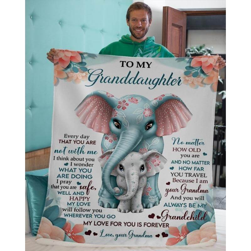 To My Granddaughter - From Grandma - A335 - Premium Blanket-Jolura