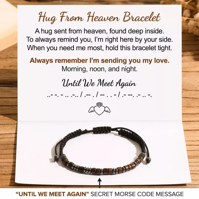 Hug From Heaven Morse Code Bracelet-Jolura