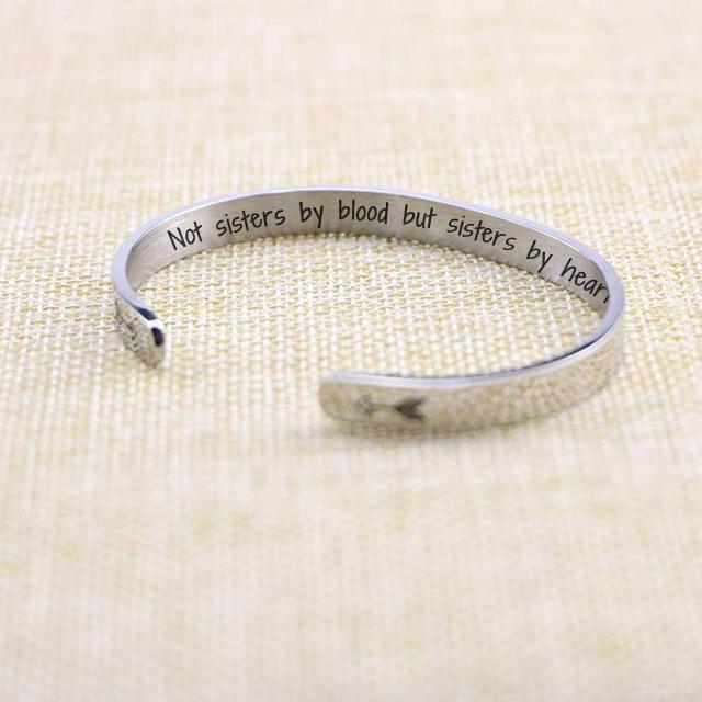 “Not Sisters By Blood But Sisters By Heart” Bracelet-Jolura