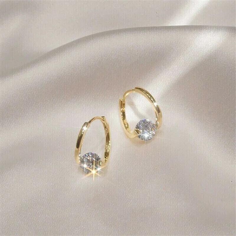 Diamond Round Stud Earrings-Jolura