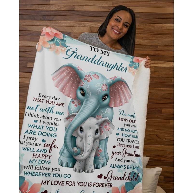 To My Granddaughter - From Grandma - A335 - Premium Blanket-Jolura